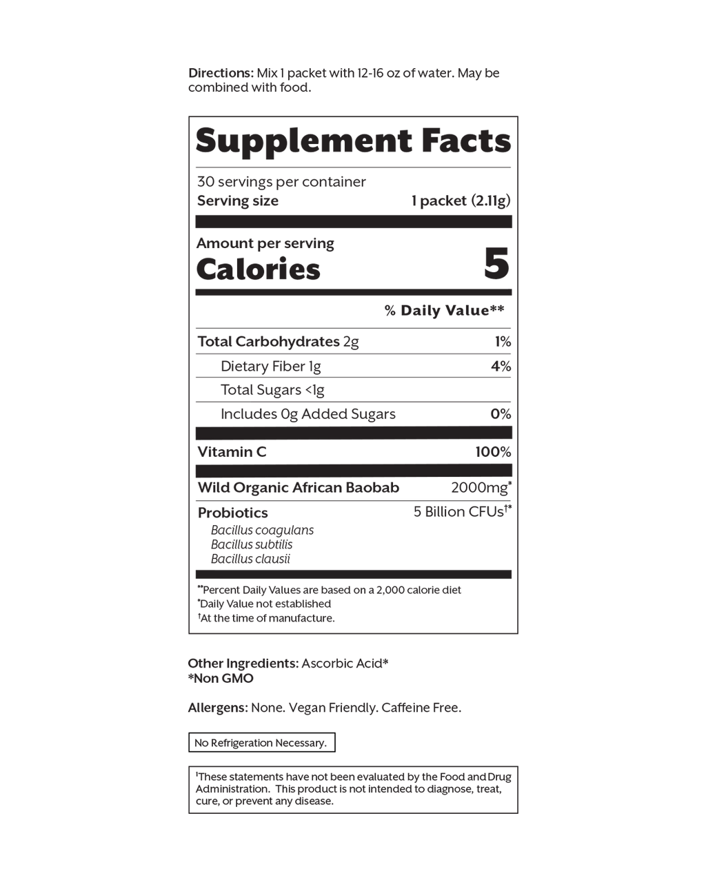 Unflavored Debloat: Prebiotic + Probiotic