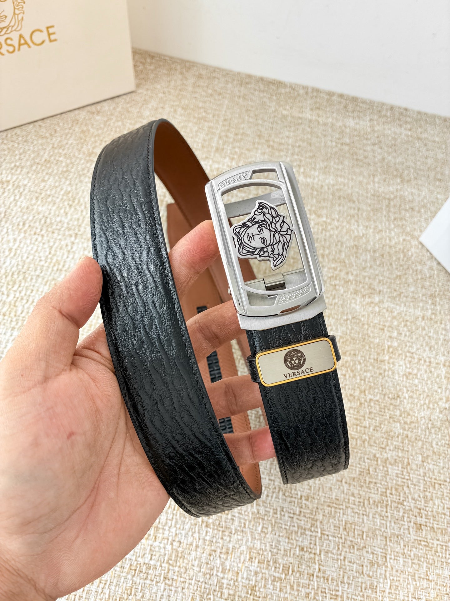 Men's Big and Tall Leather Belt, 1.5 Inch Wide Heavy Duty Dress Belt (Size 38-54)