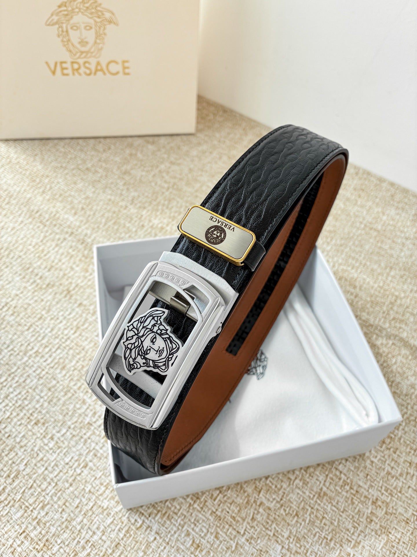 Men's Big and Tall Leather Belt, 1.5 Inch Wide Heavy Duty Dress Belt (Size 38-54)