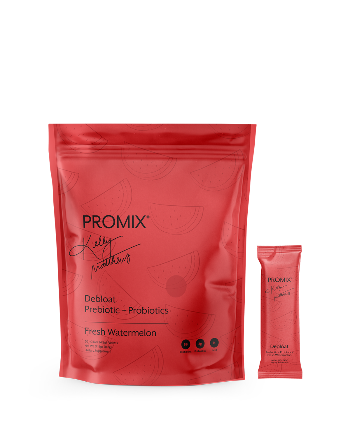 Fresh Watermelon Debloat: Prebiotic + Probiotic